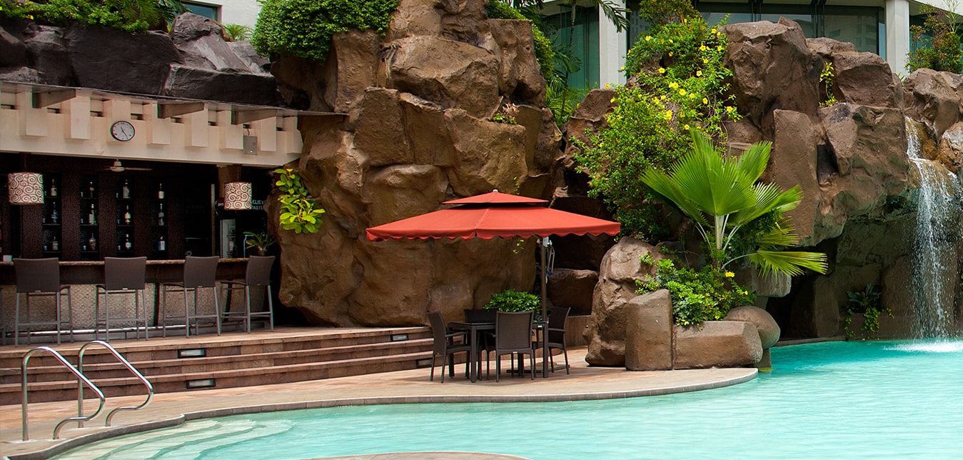 Diamond Hotel - Poolside Bar  - Best Hotel Manila
