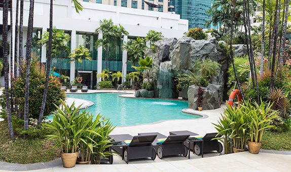 Diamond Hotel - Swimming Pool  - List Of 5 Star Hotels In Manila